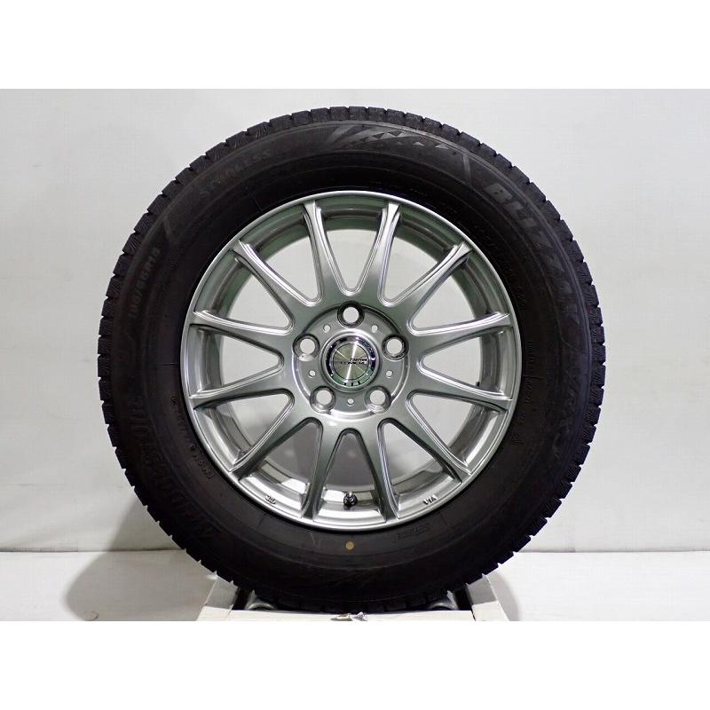 BRIDGESTONE CP10%OFF中古 195/65R15 スタッドレスタイヤ アルミ 4本