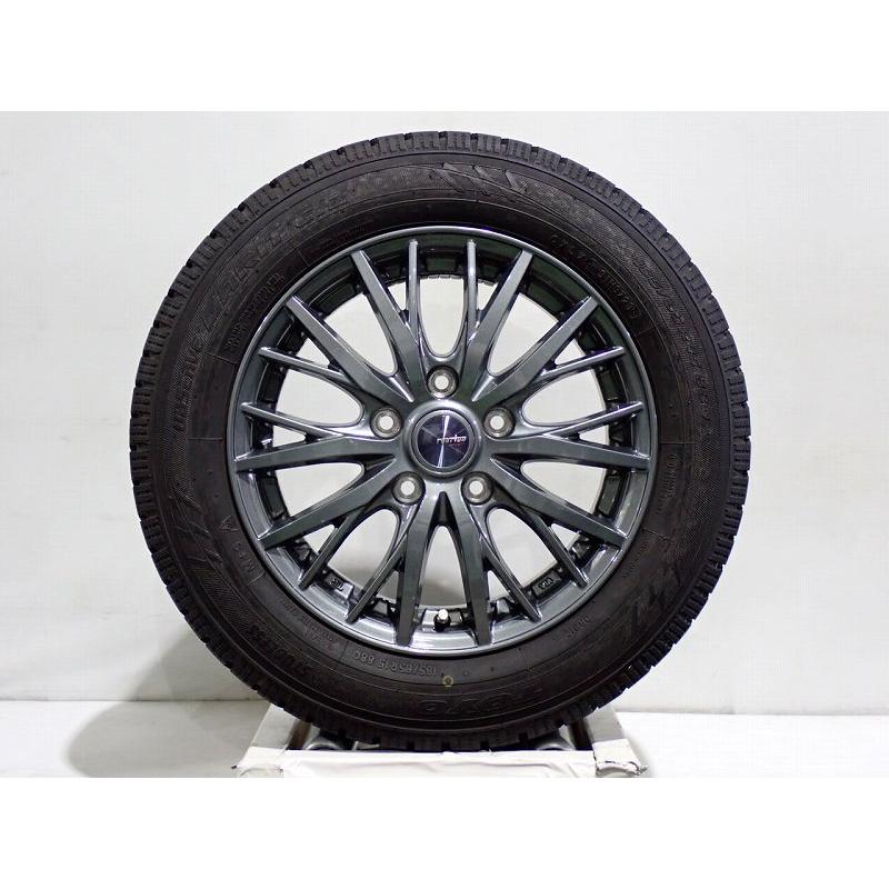 よしみ様weds 114.3 5穴 15インチ 6j 185 65 15 WEDS（ウェッズ） 中古 185/65R15 スタッドレスタイヤ アルミ 4本