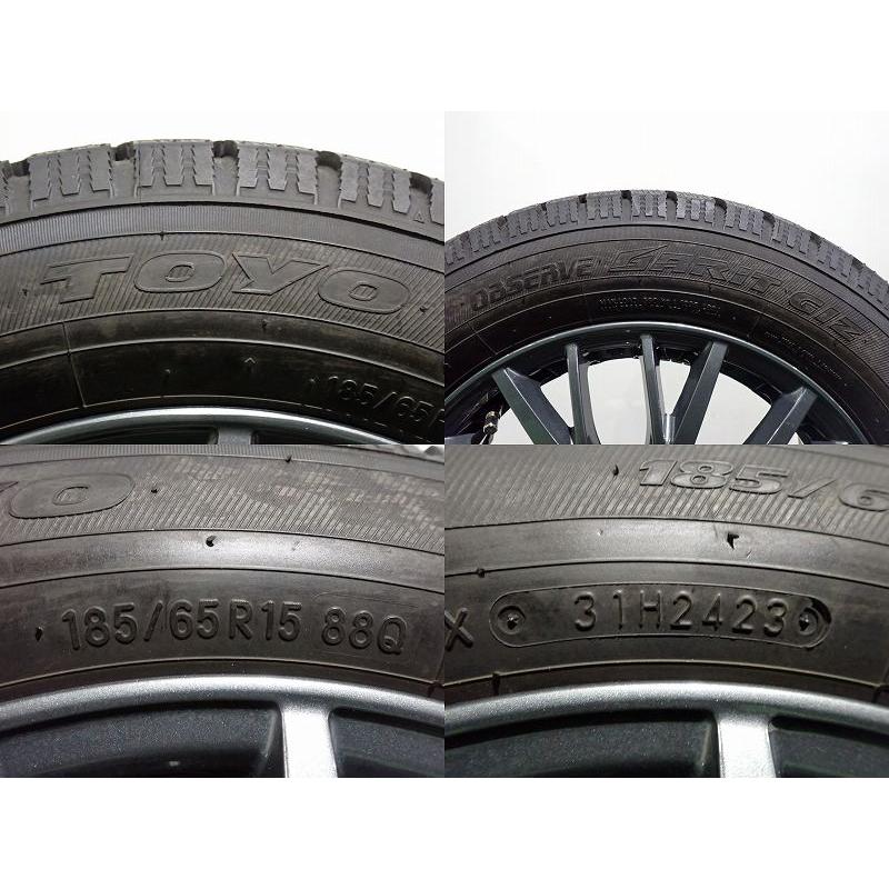 WEDS（ウェッズ） 中古 185/65R15 スタッドレスタイヤ アルミ 4本