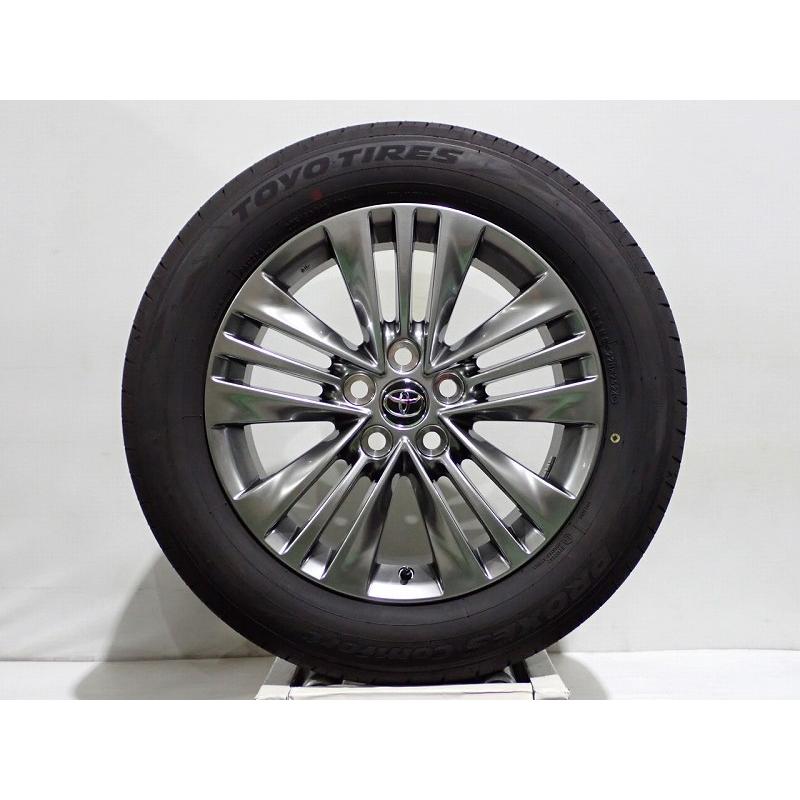アルファード 中古 225/60R18 サマータイヤ アルミ 4本セット トーヨー