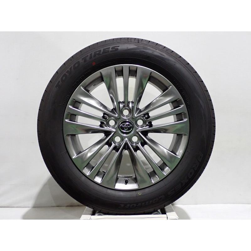 アルファード 10%オフクーポン中古 225/60R18 サマータイヤ アルミ 4本