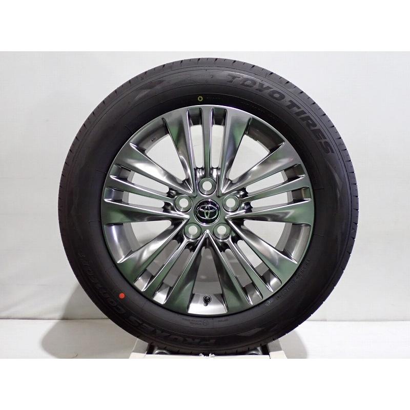 アルファード 10%OFFクーポン中古 225/60R18 サマータイヤ アルミ 4本
