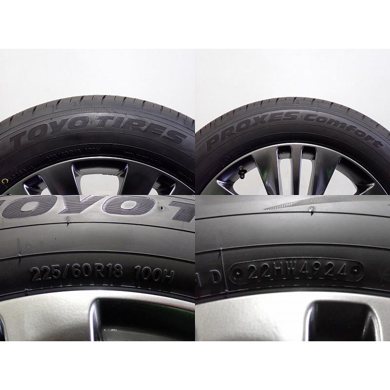 【なな】　アルファード 未使用に近い 純正タイヤ 4本　225/60R18 アルファード CP10%OFF中古 225/60R18 サマータイヤ アルミ 4本