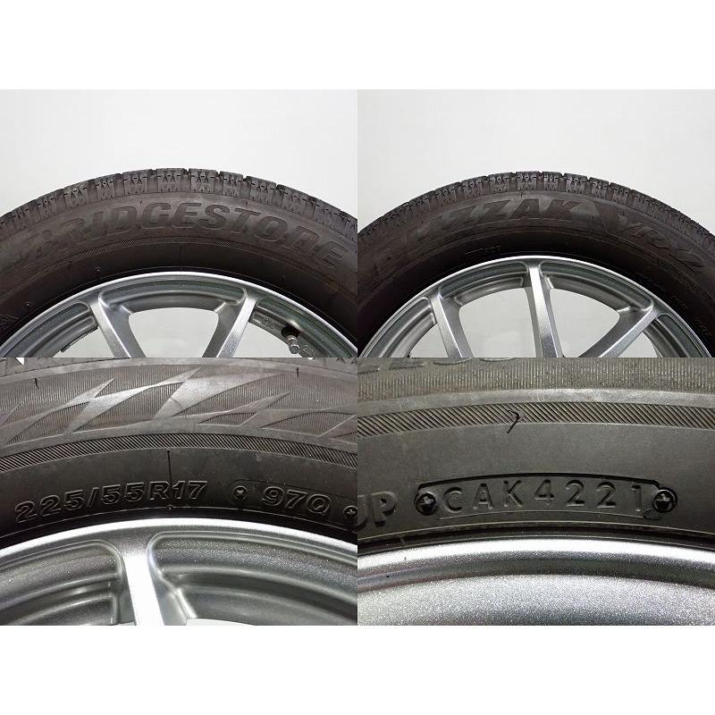 BRIDGESTONE（ブリヂストン） 中古 225/55R17 スタッドレスタイヤ 