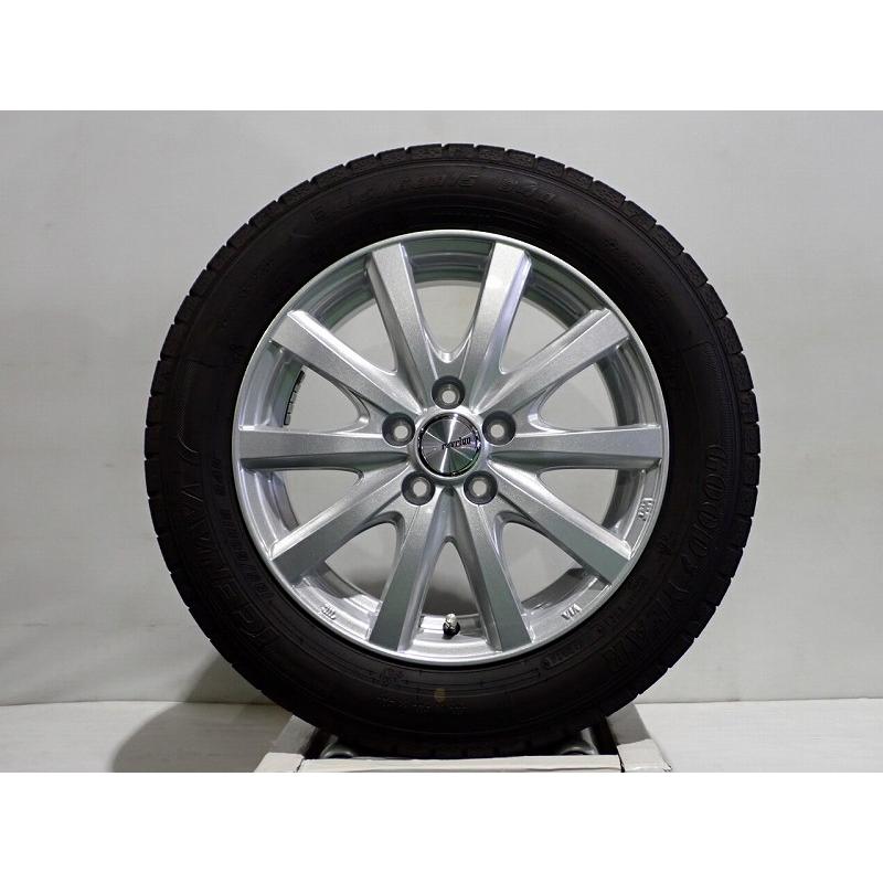 中古スタッドレス185/60R15グッドイヤーWeds IRVINE　4本セット グッドイヤー（GOODYEAR） 中古 185/60R15 スタッドレスタイヤ アルミ