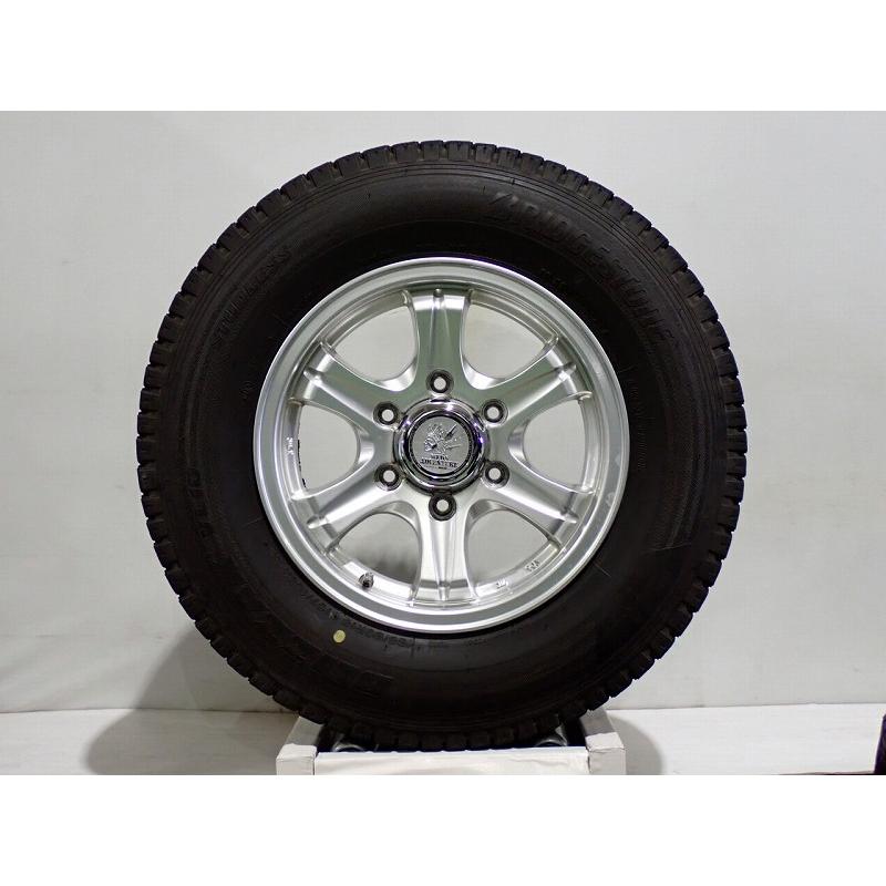 BRIDGESTONE 中古 195/80R15 107/105NLT スタッドレスタイヤ アルミ 