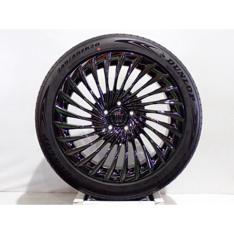 DUNLOP（ダンロップ） 中古 245/45R20 サマータイヤ アルミ 4本セット