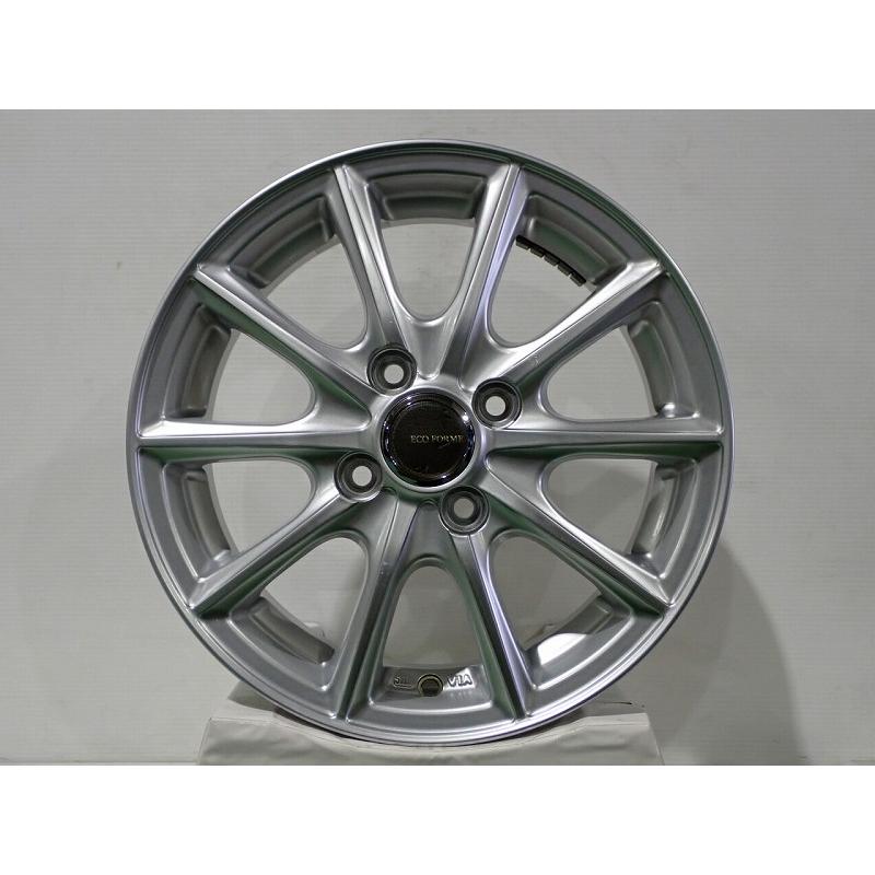 ②ブリヂストン エコフォルム ホイール 14 インチ タイヤ 185/70R14 BRIDGESTONE SALE 9月3日20時開始 中古 1445+42-4H100 アルミ