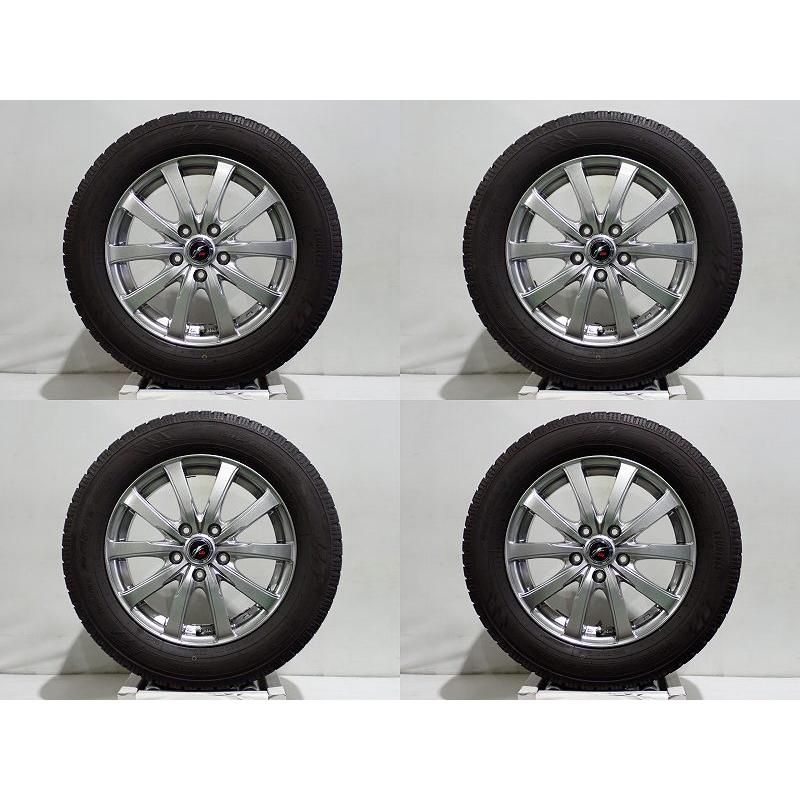16inchアルミ＆215/60R16 スタッドレスタイヤ(中古)4本セット WEDS（ウェッズ） 中古 215/60R16 スタッドレスタイヤ アルミ 4本