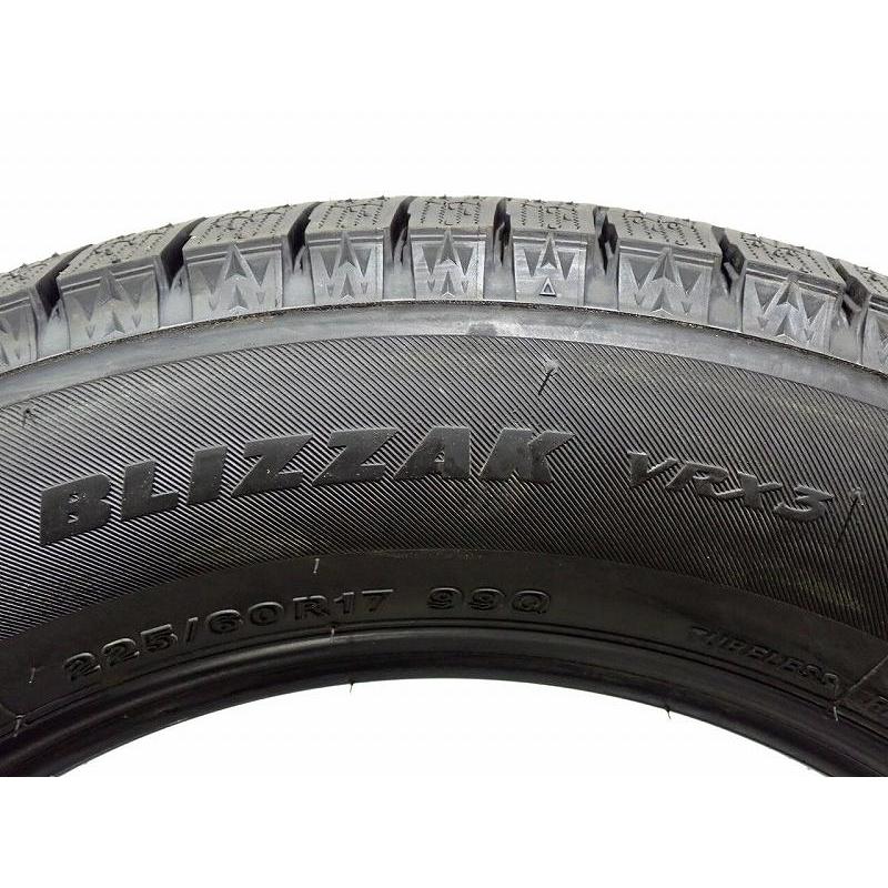 225/60R17 ブリヂストンVRX3 中古スタッドレスタイヤ 4本 BRIDGESTONE 225/60R17 スタッドレスタイヤ 4本セット