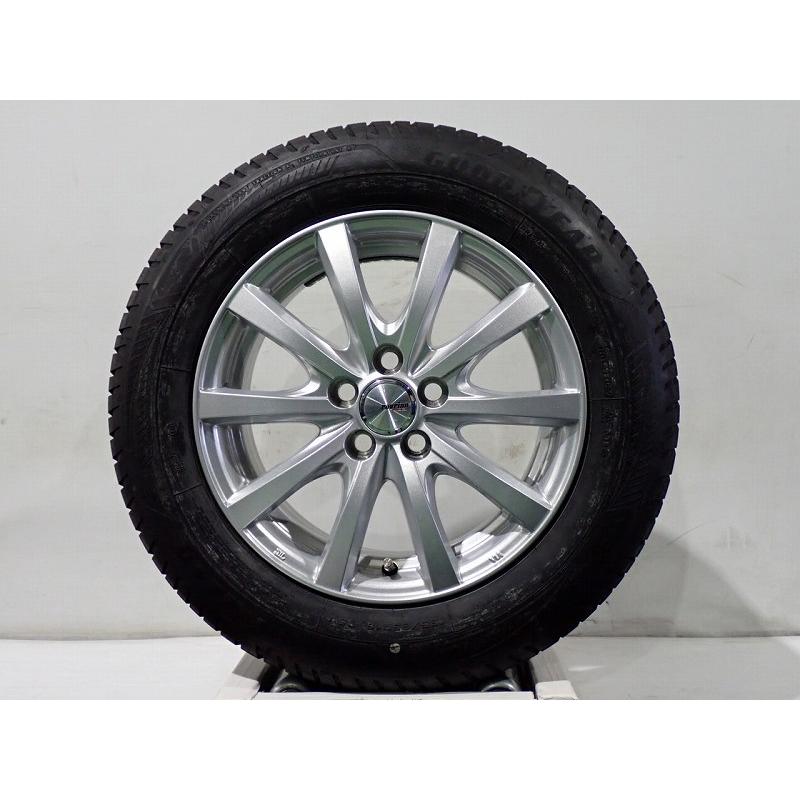 10%オフCP!【中古】195/65R15 サマータイヤ アルミホイール 4本セット グッドイヤー ベクターフォーシーズンズGEN3 1565+40-5H100 WEDS  純正STの画像