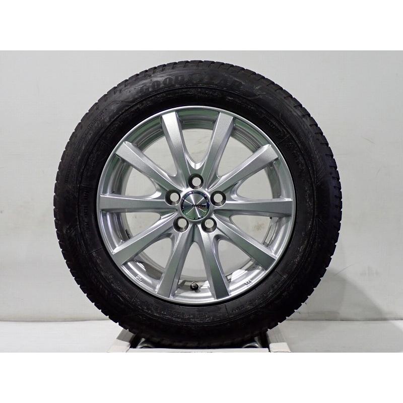 10%オフCP!【中古】195/65R15 サマータイヤ アルミホイール 4本セット グッドイヤー ベクターフォーシーズンズGEN3 1565+40-5H100 WEDS  純正STの画像