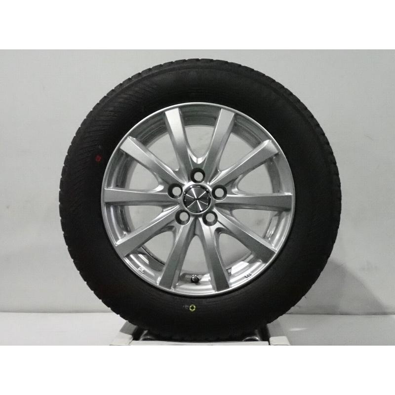 10%オフCP!【中古】195/65R15 サマータイヤ アルミホイール 4本セット ヨコハマ ブルーアース4SAW21 1565+40-5H100 ウェッズ ラブリオン 純正STの画像