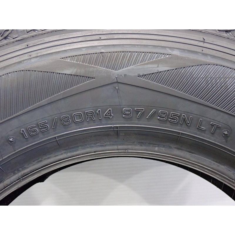 DUNLOP（ダンロップ） 165/80R14 97/95Nスタッドレスタイヤ 4本セット