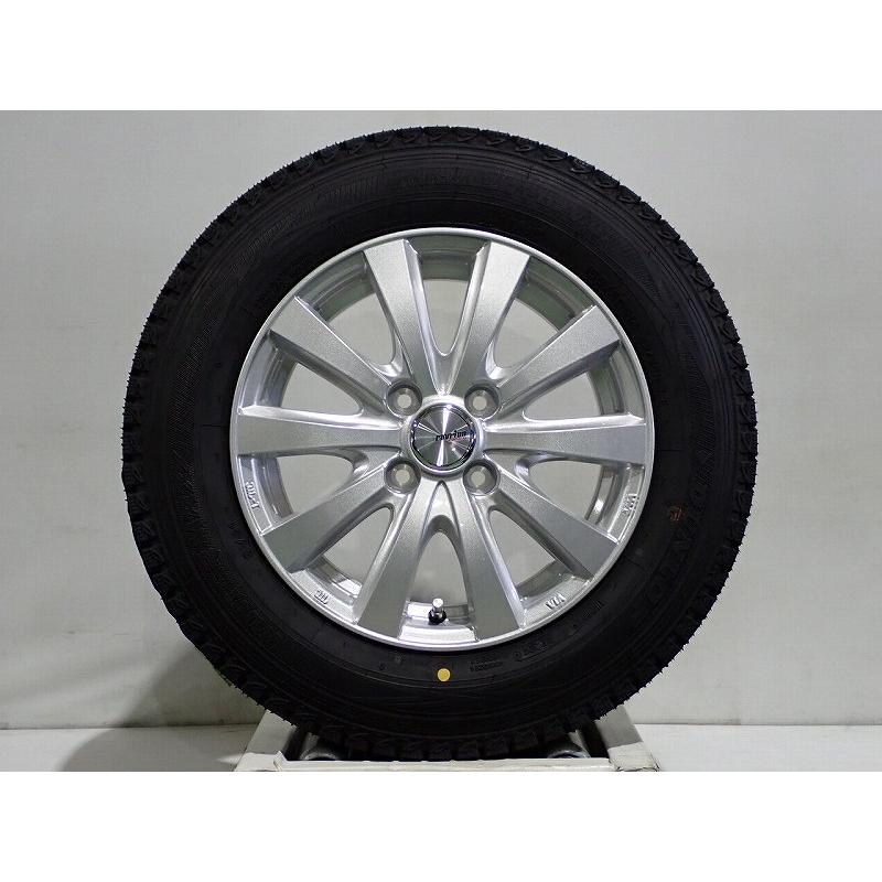155/80R14 88/86 N LT 4本 ホイール付きDUNLOP（ダンロップ） 155