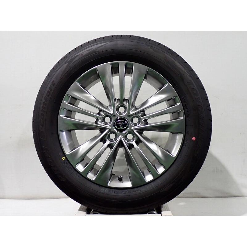 225/60R18 40アルファード夏タイヤ 4本 中古 2個のうち1個目 トヨタ（TOYOTA） 中古 18インチ タイヤ&ホイール 4本セット トヨタ