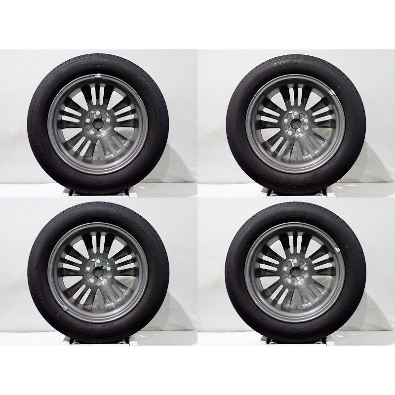 アルファード 【中古】225/60R18 サマータイヤ アルミホイール 4本