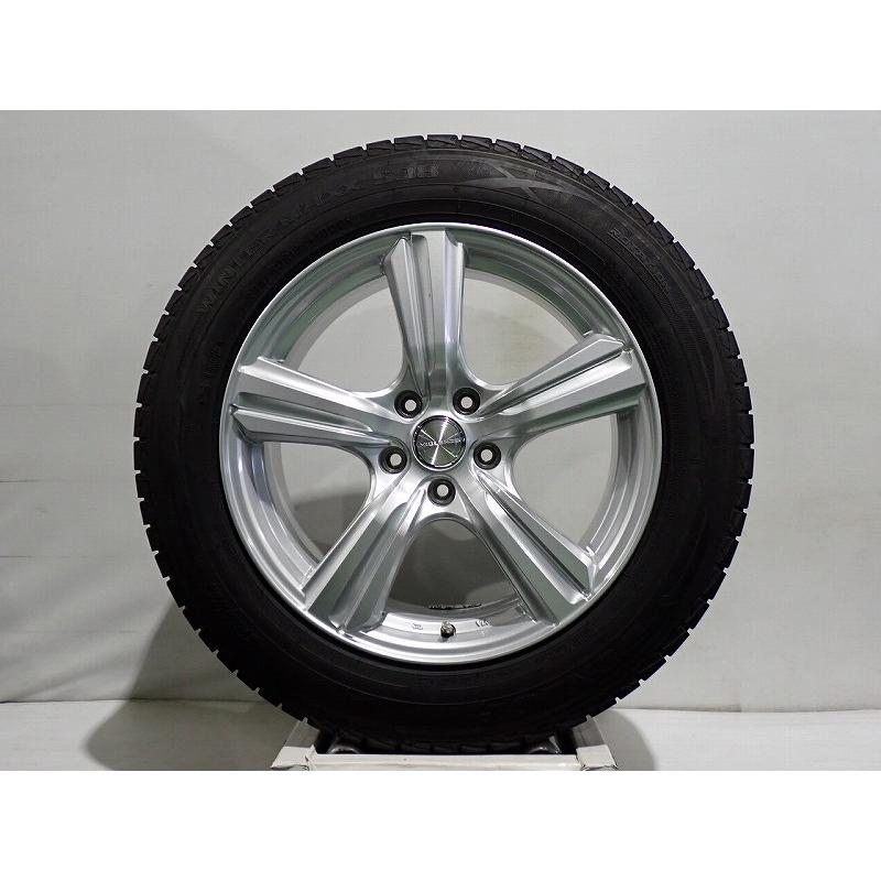 DUNLOP（ダンロップ） 中古 225/60R18 スタッドレスタイヤ ホイール 4 