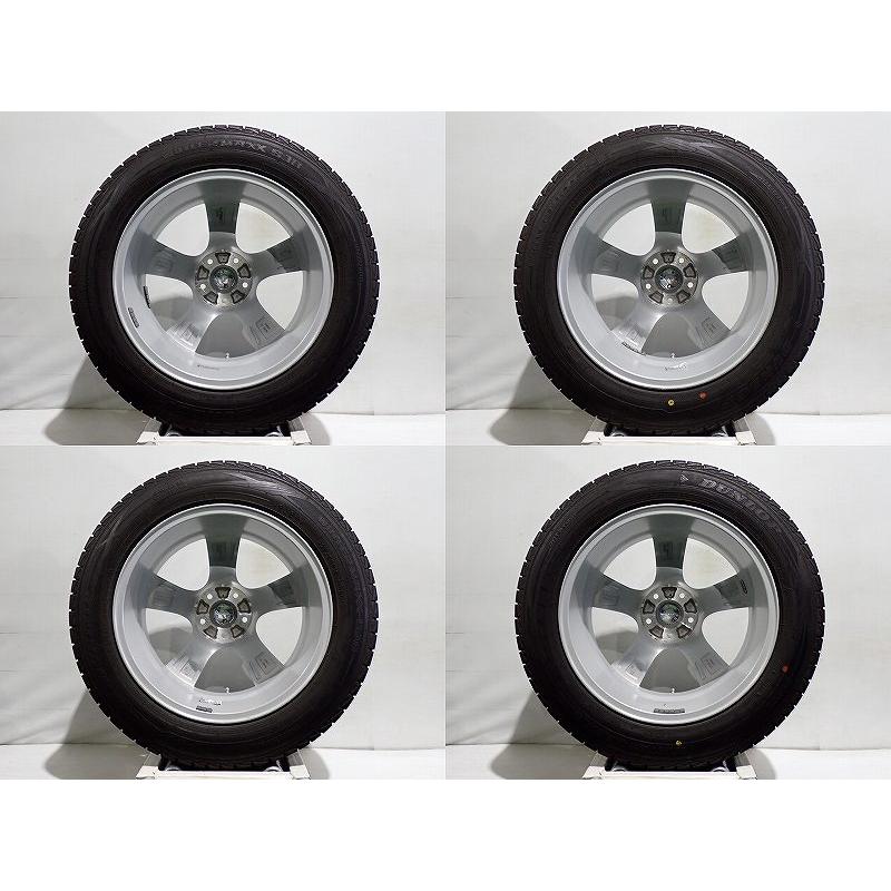DUNLOP（ダンロップ） 中古 225/60R18 スタッドレスタイヤ ホイール 4 