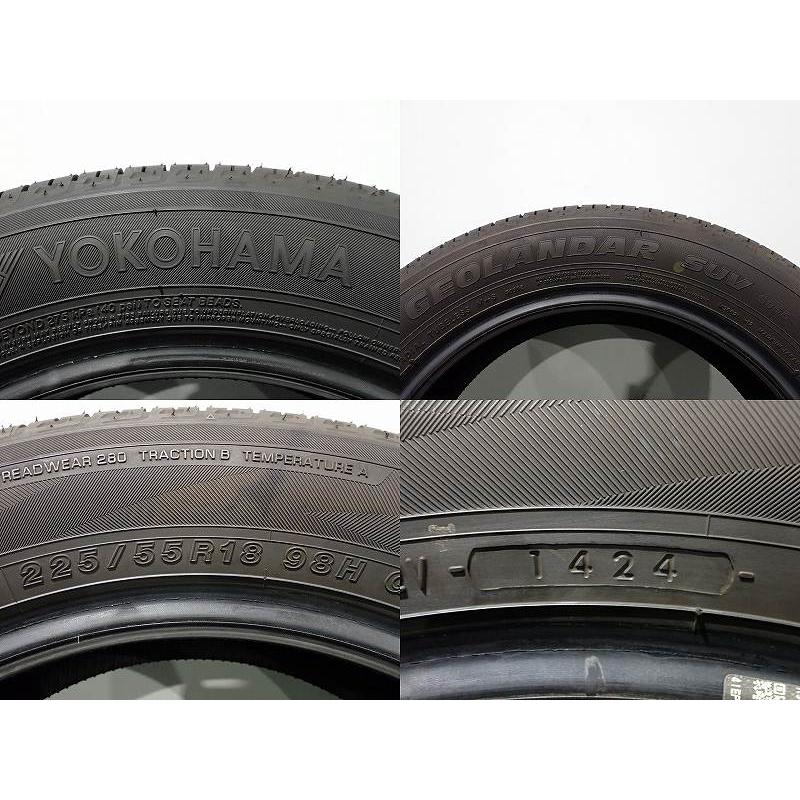 中古タイヤ2本セット！225/55R18 ヨコハマ ジオランダーSUV G055 中古 225/55R18 サマータイヤ 2本セット ヨコハマ ジオランダーSUV