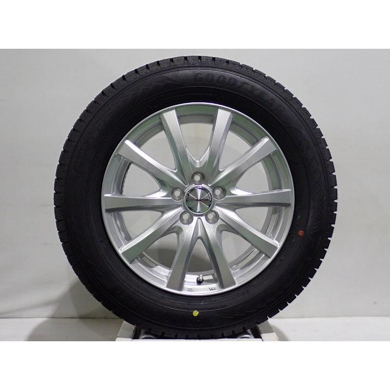 美品スタッドレス195/65R16 GOODYEAR タイヤホイール2021年式 グッドイヤー（GOODYEAR） 195/65R16 スタッドレスタイヤ アルミ