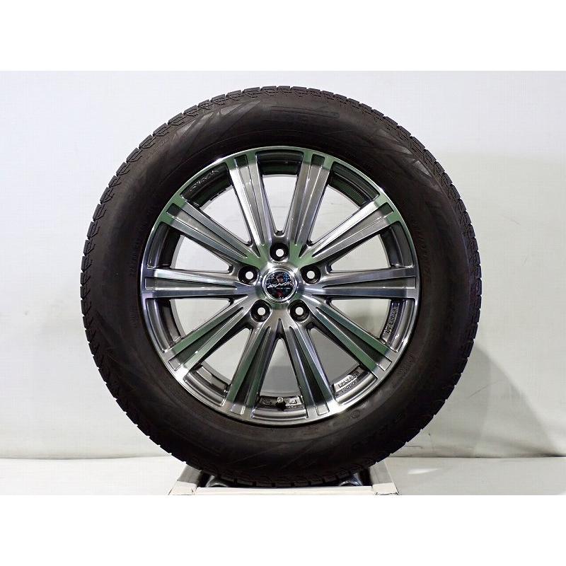 共豊 中古 225/60R17 スタッドレスタイヤ アルミホイール 4本セット 