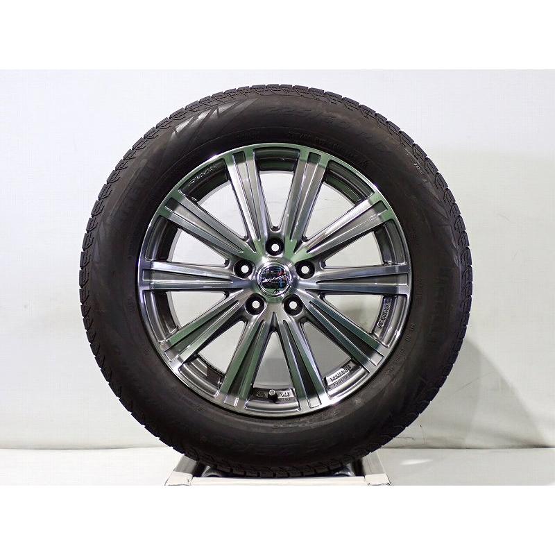 共豊 中古 225/60R17 スタッドレスタイヤ アルミホイール 4本セット 