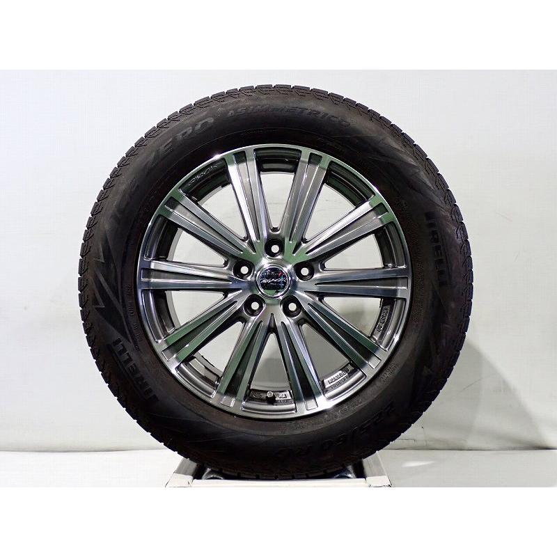 共豊 中古 225/60R17 スタッドレスタイヤ アルミホイール 4本セット 