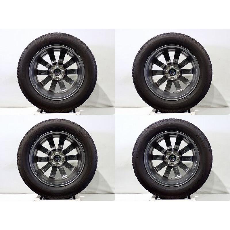 共豊 中古 225/60R17 スタッドレスタイヤ アルミホイール 4本セット 