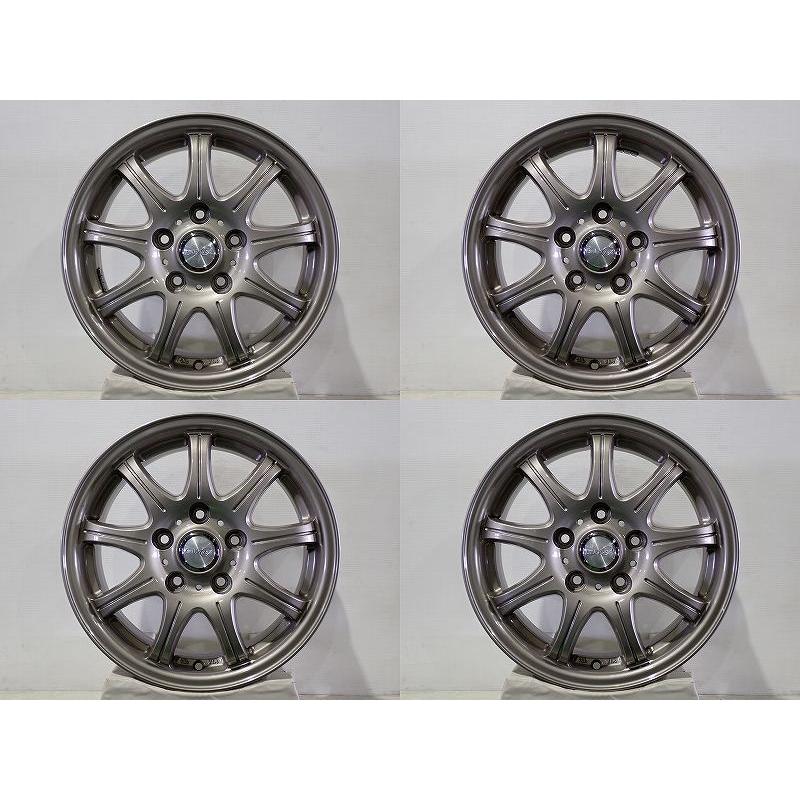 中古 1560+53-5H114.3 アルミホイール 4本セット ヨコハマ レイシア 15 