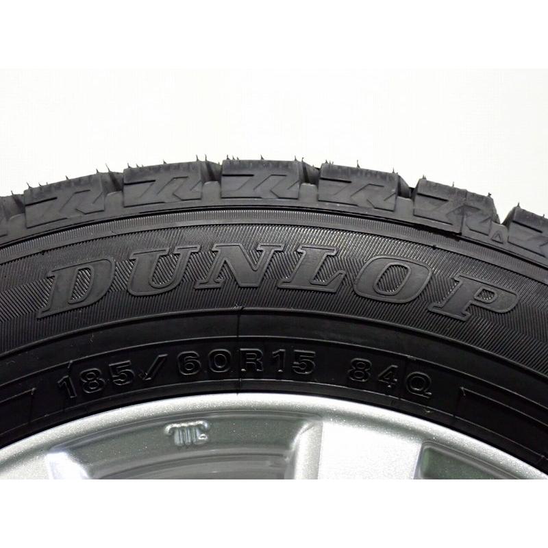 T70　185/60R15　ダンロップ　スタッドレス　4本　アルミホイール付き DUNLOP 185/60R15 スタッドレスタイヤ アルミホイール 4本セット