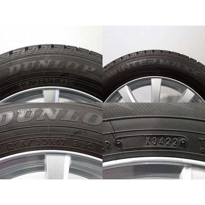 DUNLOP（ダンロップ） 中古 215/60R17 スタッドレスタイヤ アルミ