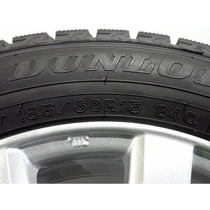 T70　185/60R15　ダンロップ　スタッドレス　4本　アルミホイール付き DUNLOP 185/60R15 スタッドレスタイヤ アルミホイール 4本セット
