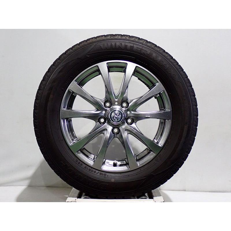 スタッドレス＆アルミホイール4本セット（タイヤは1シーズンのみ使用） NANKANG 155/65R14 スタッドレスタイヤホイールセット