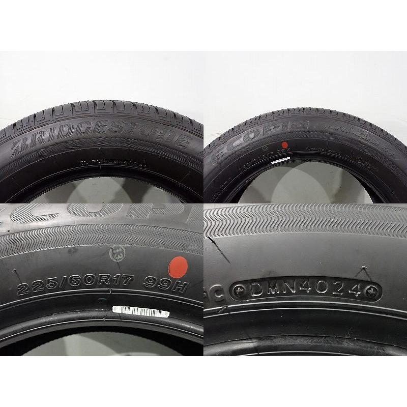 BRIDGESTONE（ブリヂストン） 中古 225/60R17 サマータイヤ 4本セット 