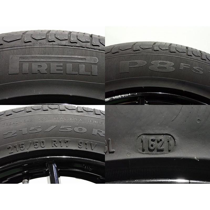 215/50R17 ピレリ P8FS中古タイヤ サマータイヤ 4本セット22年 シュナイダー 【中古】215/50R17 サマータイヤ アルミホイール 4