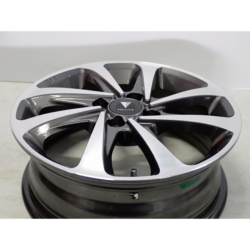 1555+45-4H100 アルミホイール 4本セット MODELLISTA SPINAIR2 15 