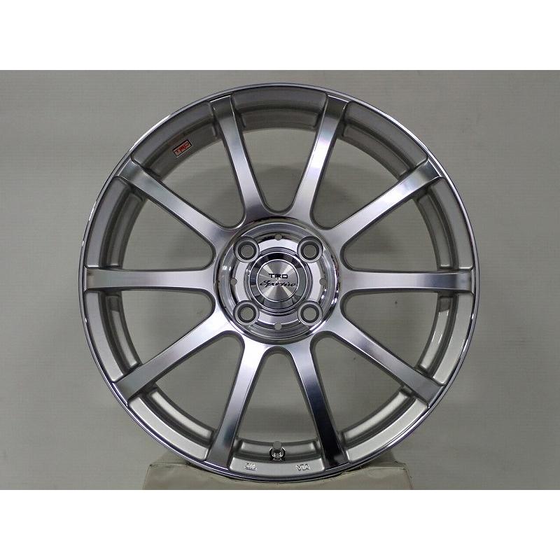 TRD 16インチ ホイール シルバー TRD 5%オフクーポン1660+43-4H100 アルミホイール 4本セット TRD SP-1