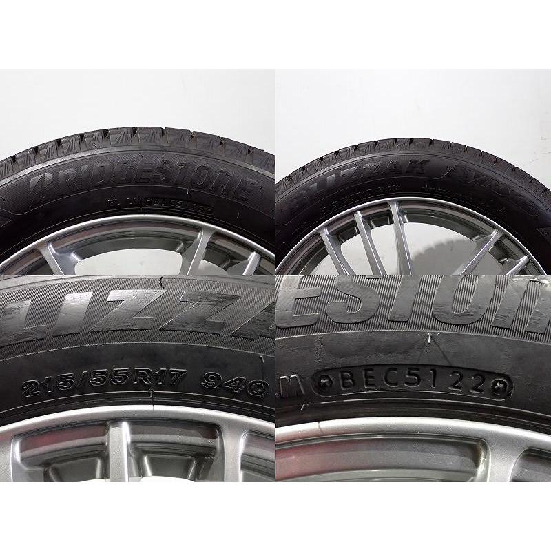 BRIDGESTONE（ブリヂストン） 中古 215/55R17 スタッドレスタイヤ 