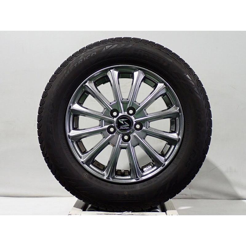 中古】195/65R15 スタッドレスタイヤ アルミホイール 4本セット