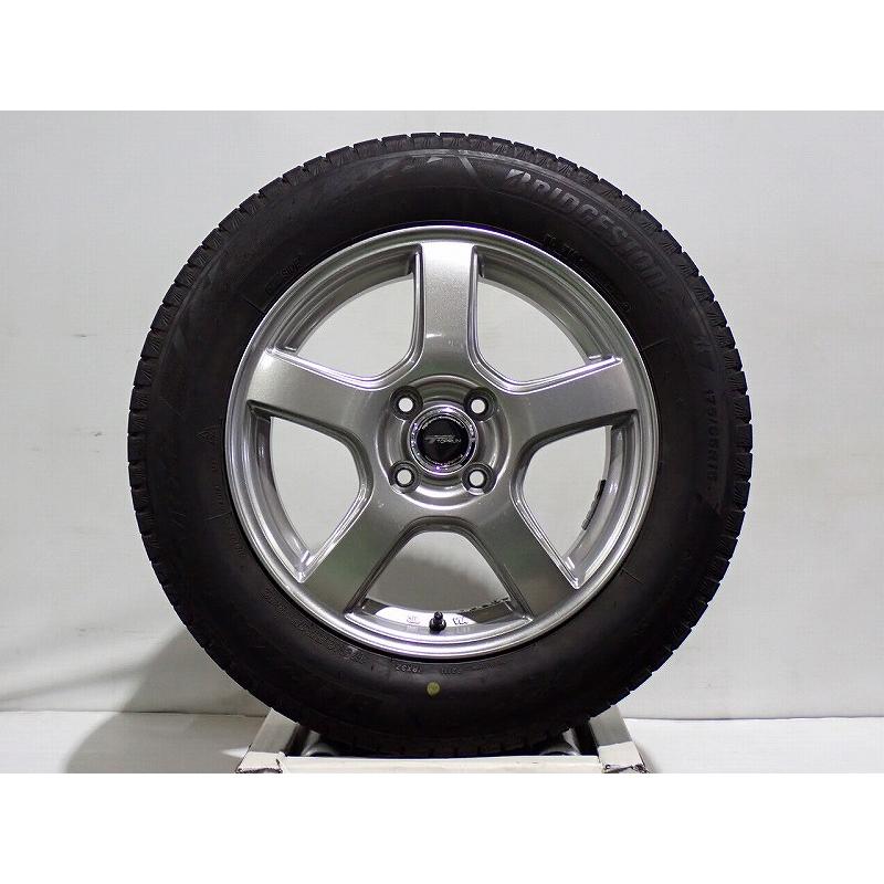 ブリヂストン　スタッドレスタイヤ 175/65R15 シルバーホイール4本セット BRIDGESTONE（ブリヂストン） 中古 175/65R15 スタッドレスタイヤ