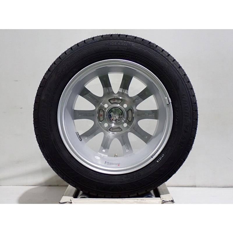 社外アルミ グッドイヤースタッドレス4本セット 165/65R14① グッドイヤー 165/65R14 スタッドレスタイヤ アルミホイール 4本