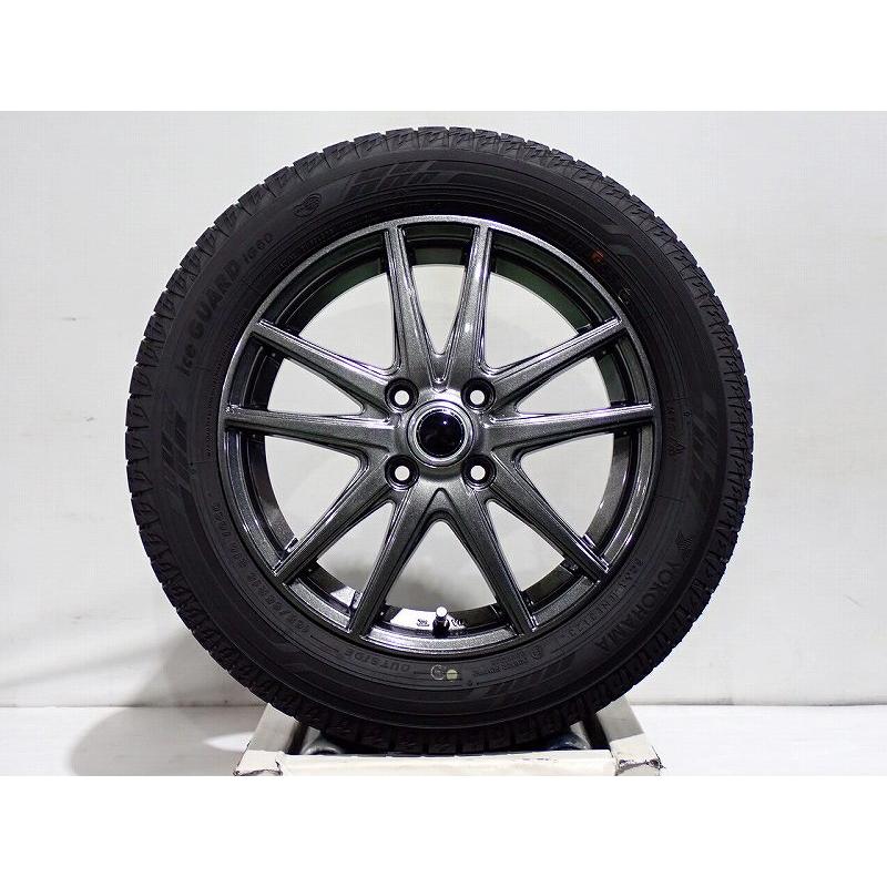 165/65R15 中古 冬4本　バリ山　ヨコハマ　アイスガード5+ 2018 10%OFFクーポン中古 165/65R15 スタッドレスタイヤ アルミホイール 4本