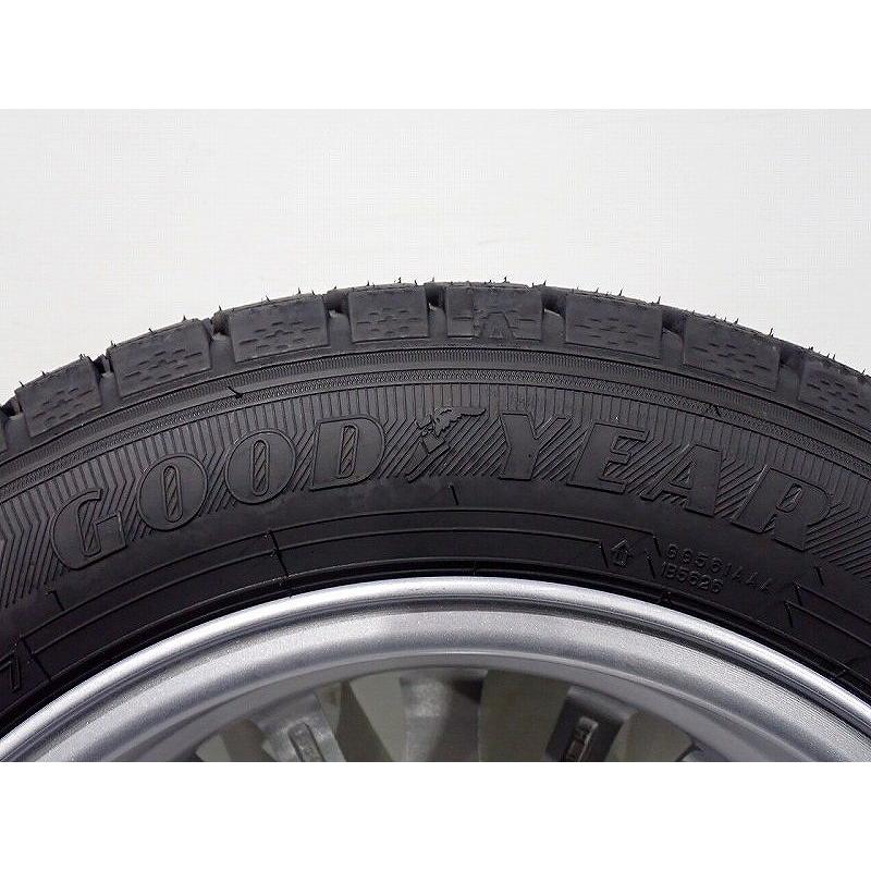 社外アルミ グッドイヤースタッドレス4本セット 165/65R14① グッドイヤー 165/65R14 スタッドレスタイヤ アルミホイール 4本