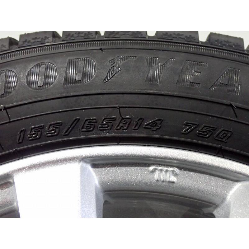 グッドイヤー（GOODYEAR） 155/65R14 スタッドレスタイヤ アルミ