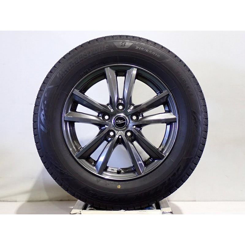 中古スタッドレス215/65R16ブリザックVRX3アルファード、ヴェルファイア ストレンジャー 16in 6.5J +53 PCD114.3 ブリヂストン