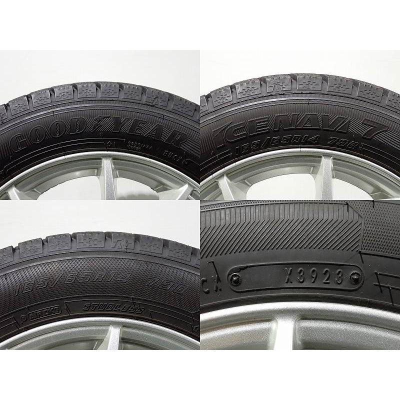 グッドイヤー（GOODYEAR） 中古】165/65R14 スタッドレスタイヤ アルミ