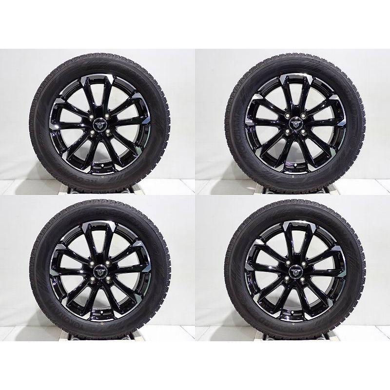 中古】205/55R16 スタッドレスタイヤ アルミホイール 4本セット 
