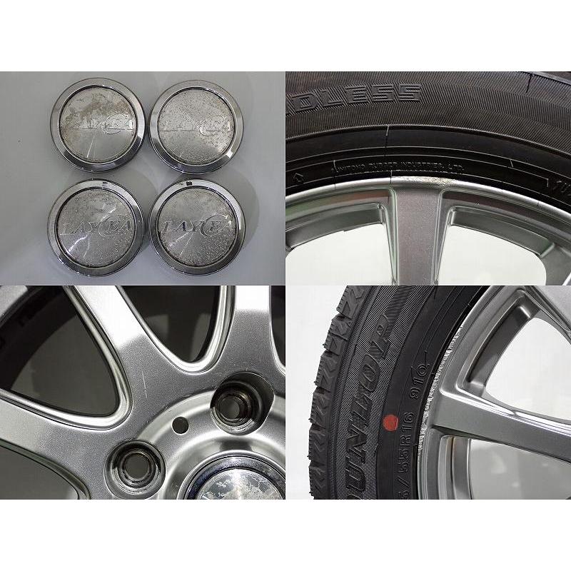 205/55R16 スタッドレスホイール4本セット DUNLOP WM02 引取 DUNLOP（ダンロップ） 【中古】205/55R16 スタッドレスタイヤ アルミ