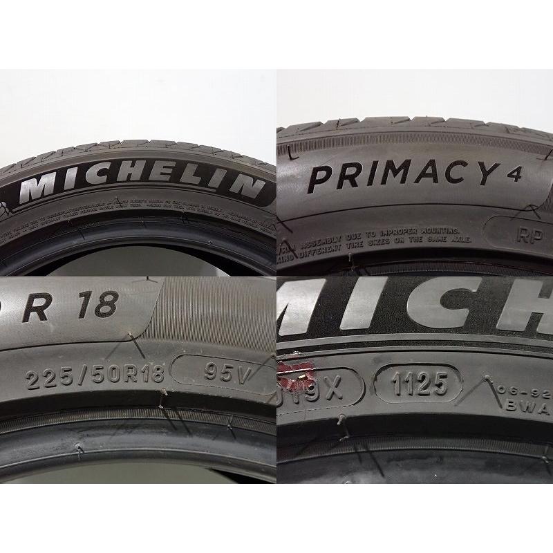 ミシュラン（MICHELIN） 【中古】225/50R18 サマータイヤ 4本セット